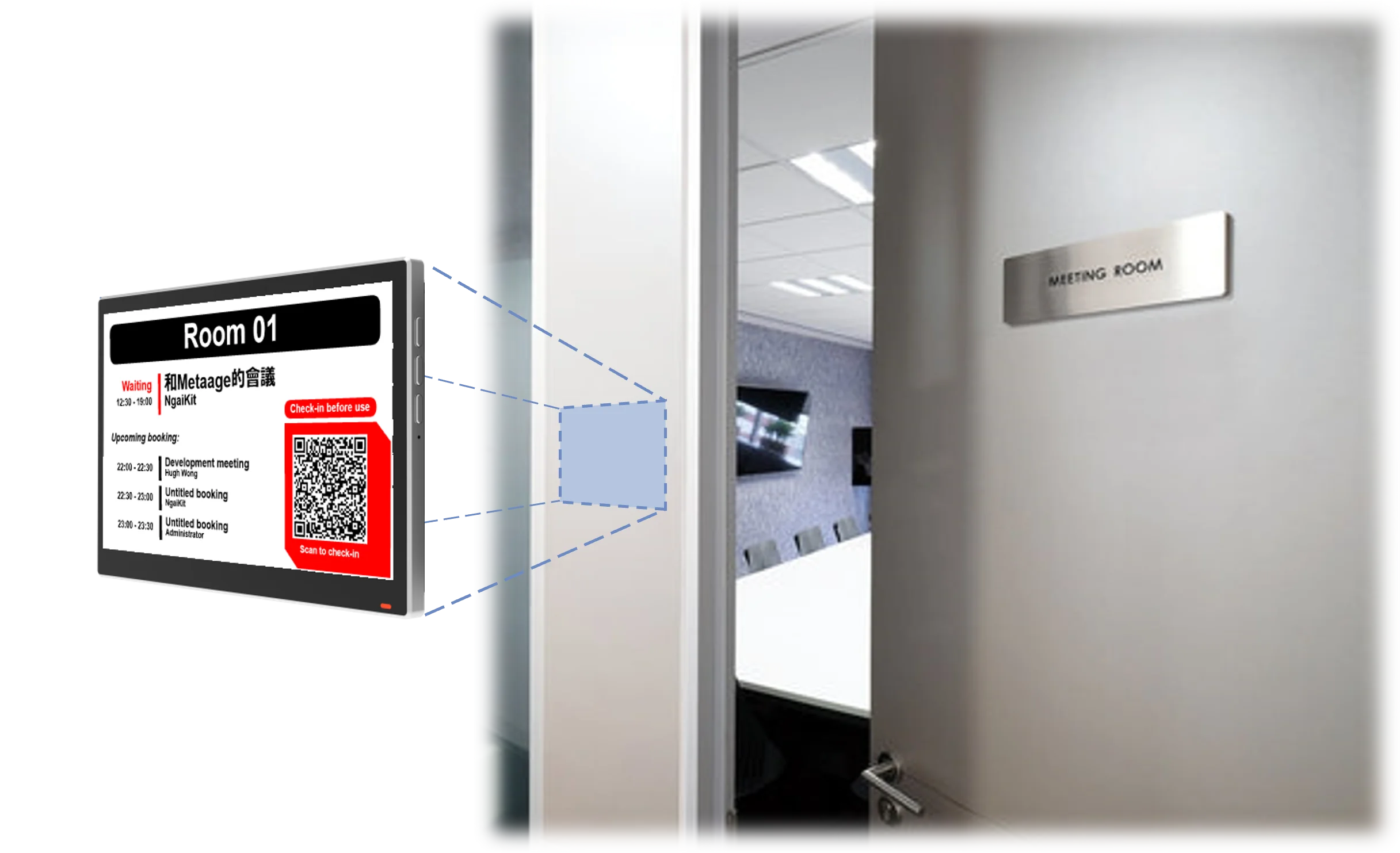 Offision - 穴あけ不要、配線不要、あらゆる表面に取り付け可能