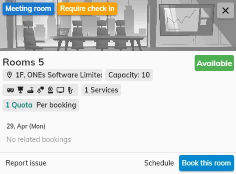 Offision - room detail