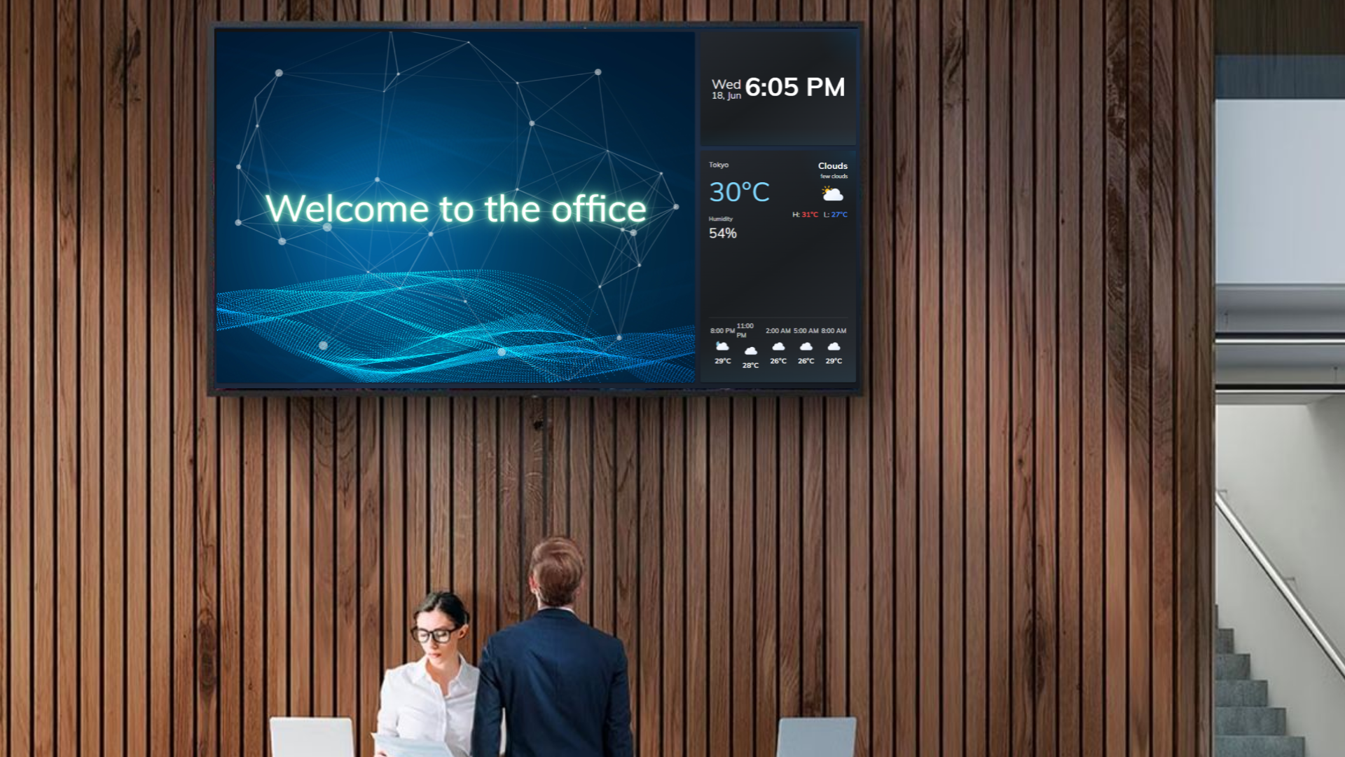 Welcome Information Display