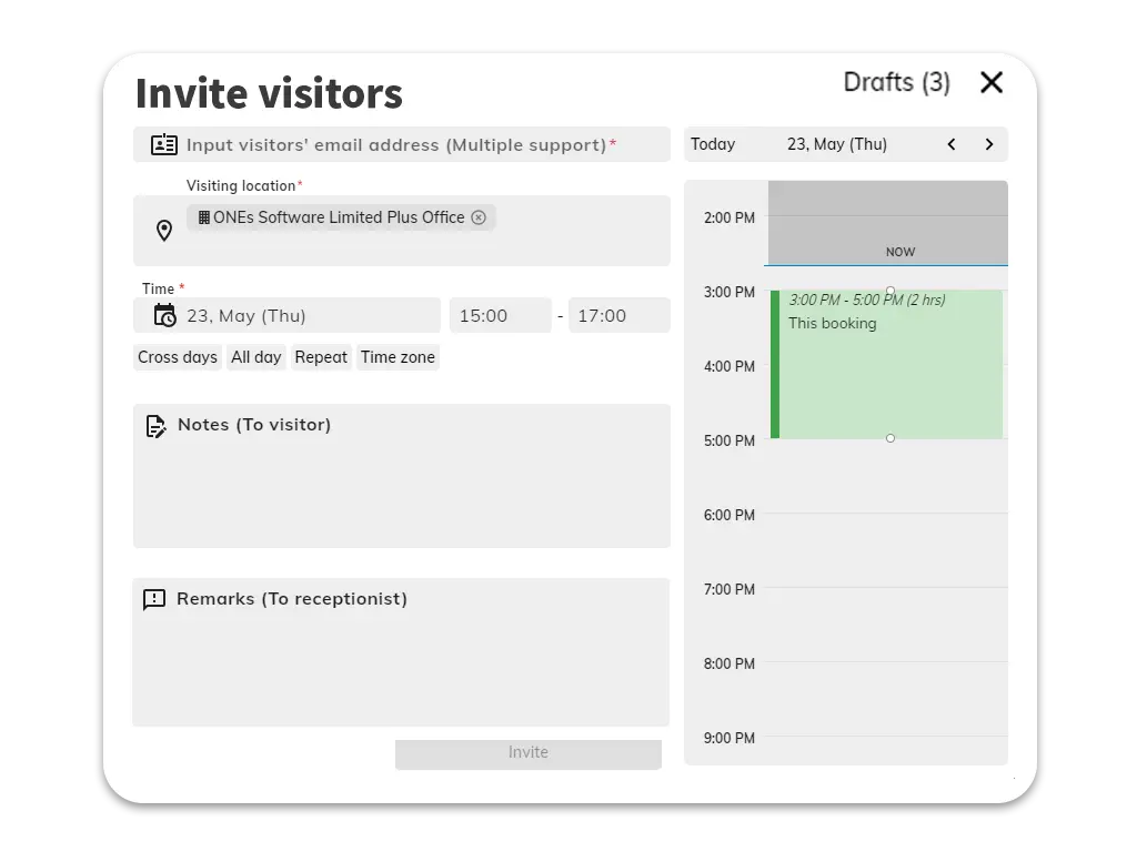 簡単な招待プロセス